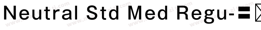Neutral Std Med Regu字体转换